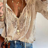 Boho V-Neck Blouse | Effortless Elegance, Free-Spirited Style