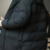 Men's Hooded Longline Coat – Warm Mid-Length Winter Overcoat