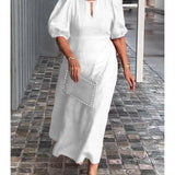 Puff Sleeve Midi Dress | Romantic Femininity, Versatile Style