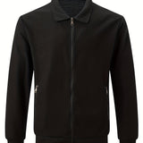 Men's Textured Zip Jacket – Lightweight Modern Casual Layer