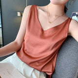 Draped Satin Tank Top | Luxurious Flow, Timeless Elegance