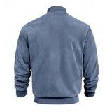 Men's Lightweight Stand-Collar Jacket - Everyday Zip-Up Layer