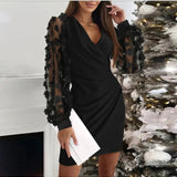 Wrap Dress with Elegant Sleeves | Sophisticated Style, Timeless Appeal
