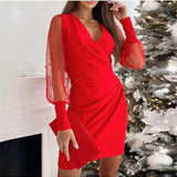 Wrap Dress with Elegant Sleeves | Sophisticated Style, Timeless Appeal