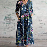 Retro Maxi Dress | Flowing Vintage Elegance