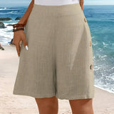 Comfortable Side Button Shorts | Mid-Thigh Summer Essential