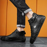 Men's Waterproof Winter Shoes - Warm Cold Weather Boots