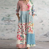 Retro Maxi Dress | Flowing Vintage Elegance