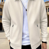 Men's Textured Zip Jacket – Lightweight Modern Casual Layer