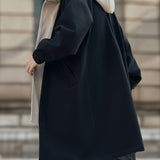 Men's Hooded Overcoat – Long Layered Winter Coat with Hood