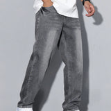Men's Relaxed Fit Jeans – Straight Leg Casual Denim Trousers
