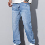 Men's Relaxed Fit Jeans – Straight Leg Casual Denim Trousers