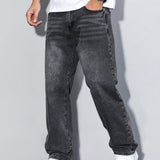 Men's Relaxed Fit Jeans – Straight Leg Casual Denim Trousers