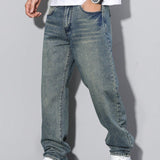 Men's Relaxed Fit Jeans – Straight Leg Casual Denim Trousers