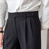 Men's Business Pleated Pants | Sophisticated Comfort