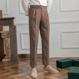 Men's Business Pleated Pants | Sophisticated Comfort