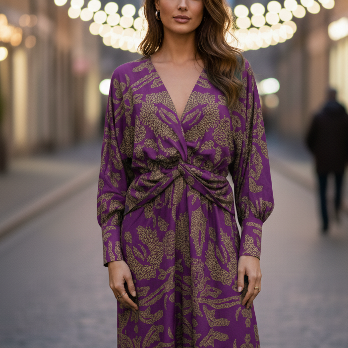Elegant Midi Dress | Refined Silhouette, Effortless Comfort