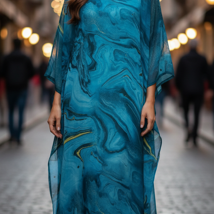 Chiffon Maxi Dress | Ethereal Flow, Effortless Elegance