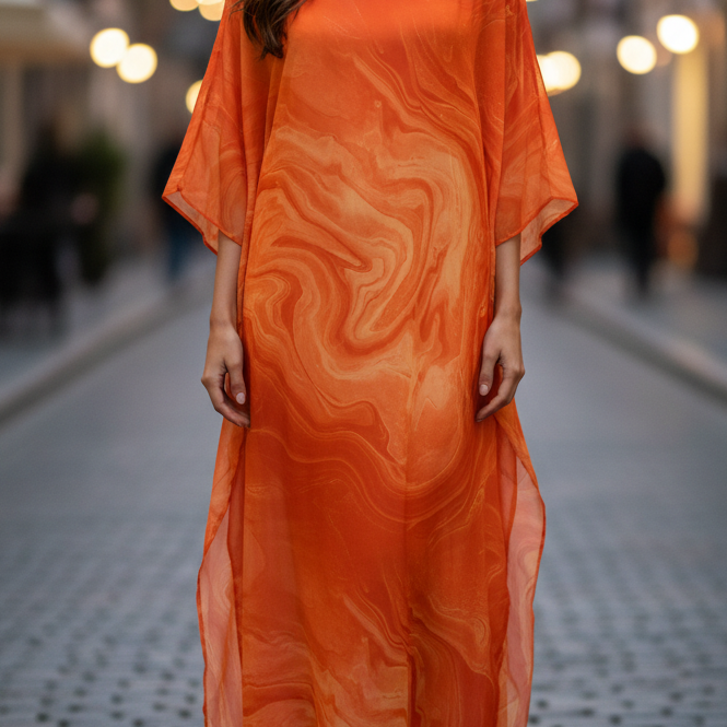 Chiffon Maxi Dress | Ethereal Flow, Effortless Elegance