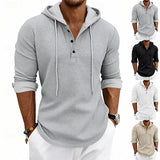 Men's Drawstring Hoodie – Relaxed Fit Casual Pullover Sweatshirt