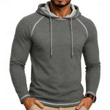Men's Raglan Sleeve Hoodie – Casual Sporty Hooded Sweatshirt