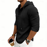 Men's Drawstring Hoodie – Relaxed Fit Casual Pullover Sweatshirt