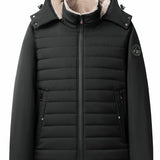 Men's Padded Hooded Coat – Insulated Winter Outerwear for Daily Wear