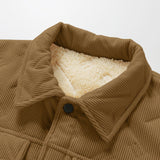 Men's Utility Jacket with Press Studs – Rugged Winter Overshirt