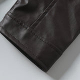 Men's Moto Style Jacket – Stand Collar Casual Biker Outerwear