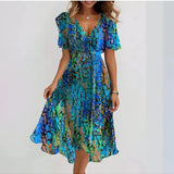 Summer Printed Dress | Vibrant Style, All-Day Comfort