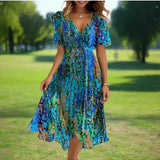 Summer Printed Dress | Vibrant Style, All-Day Comfort