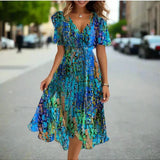 Summer Printed Dress | Vibrant Style, All-Day Comfort