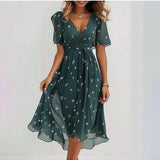 Summer Printed Dress | Vibrant Style, All-Day Comfort
