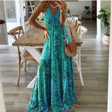 Sleeveless Maxi Dress | Boho Elegance, Free-Spirited Style