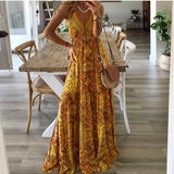 Sleeveless Maxi Dress | Boho Elegance, Free-Spirited Style