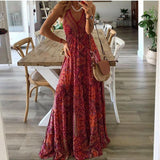 Sleeveless Maxi Dress | Boho Elegance, Free-Spirited Style