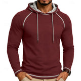 Men's Raglan Sleeve Hoodie – Casual Sporty Hooded Sweatshirt