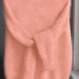Women's Crew Neck Jumper – Soft Textured Knit Sweater Top