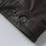 Men's Moto Style Jacket – Stand Collar Casual Biker Outerwear