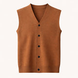 Men's Button Down Knit Sweater Vest | Sophisticated Layering Essential