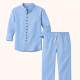 Men's Summer Sets | Retro Cotton & Linen Comfort