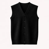 Men's Button Down Knit Sweater Vest | Sophisticated Layering Essential