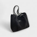 Ribbed Shoulder Bag | Urban Edge, Effortless Elegance