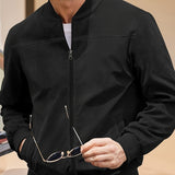 Men's Lightweight Zip-Up Jacket - Everyday Casual Layer