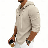 Men's Drawstring Hoodie – Relaxed Fit Casual Pullover Sweatshirt