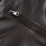 Men's Moto Style Jacket – Stand Collar Casual Biker Outerwear