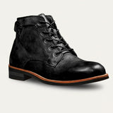 Vintage Leather Ankle Boots Men | Classic Style & All-Day Comfort