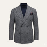 Men's Double Breasted Plaid Blazer | Classic Checked Style