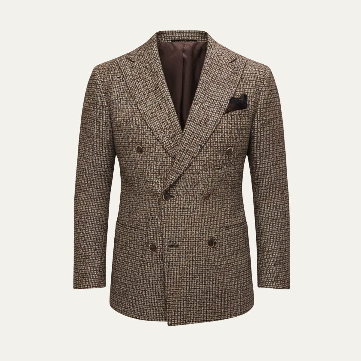Men's Double Breasted Plaid Blazer | Classic Checked Style