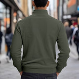 Men's Lapel-Collar Utility Jacket - Lightweight Button-Front Layer